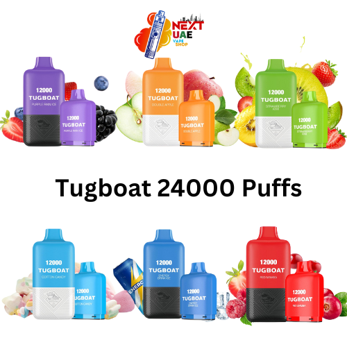 New Tugboat Super Kit 24000 Puffs Dispsoable Vape _ Next UAE