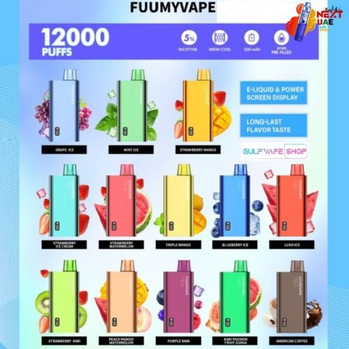 Fuumy Vape 12000 Puffs Disposable Vape in Dubai