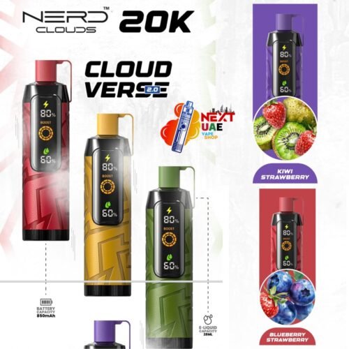 New NERD Clouds 20000 Puffs Disposable Vape in Dubai UAE