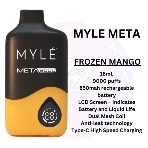 Myle Meta 9000 Puffs Frozen Mango Disposable Vape in Dubai