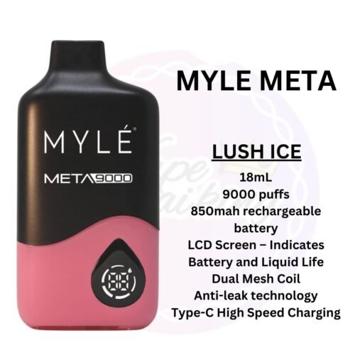 Myle Meta 9000 Puffs Lush Ice Disposable Vape in Dubai