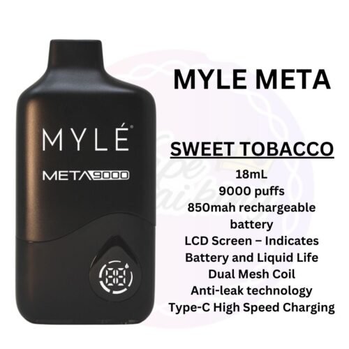 Myle Meta 9000 Puffs Sweet Tobacco Disposable Vape in Dubai