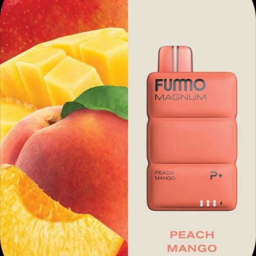 New FUMMO Magnum 8000 Puffs Peach Mango Disposable Vape in Dubai