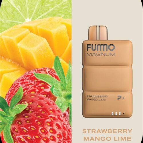 New FUMMO Magnum 8000 Puffs Strawberry Mango Lime Disposable Vape in Dubai