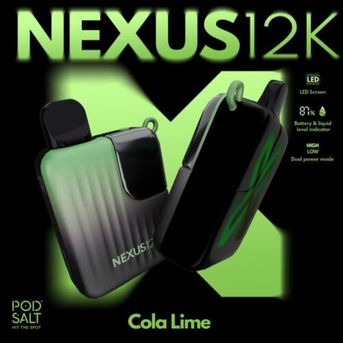 New Pod Salt Nexus 12000 Puffs Cola Lime Disposable Vape in Dubai