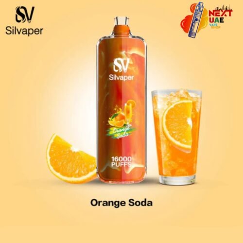 Silvaper Rocket Shisha 16000 Puffs Orange Soda Disposable Vape DTL 3mg