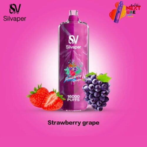 Silvaper Rocket Shisha 16000 Puffs Strawberry Grape Disposable Vape DTL 3mg