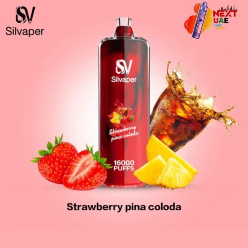 Silvaper Rocket Shisha 16000 Puffs Strawberry Pina Coloda Disposable Vape DTL 3mg