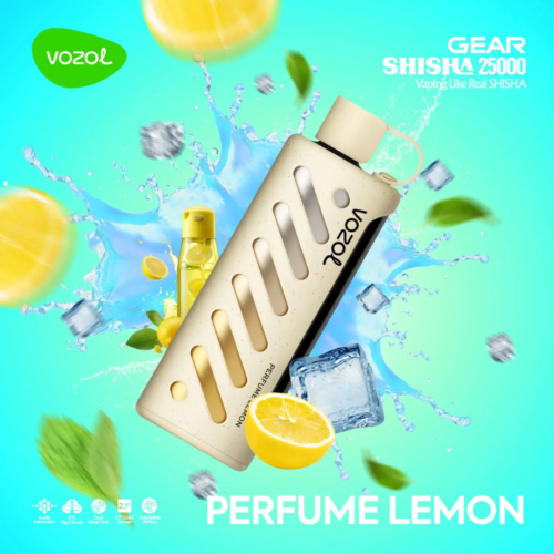 Vozol Gear Shisha 25000 Puffs - Perfume Lemon